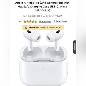 Apple AirPods Pro with White Finish
